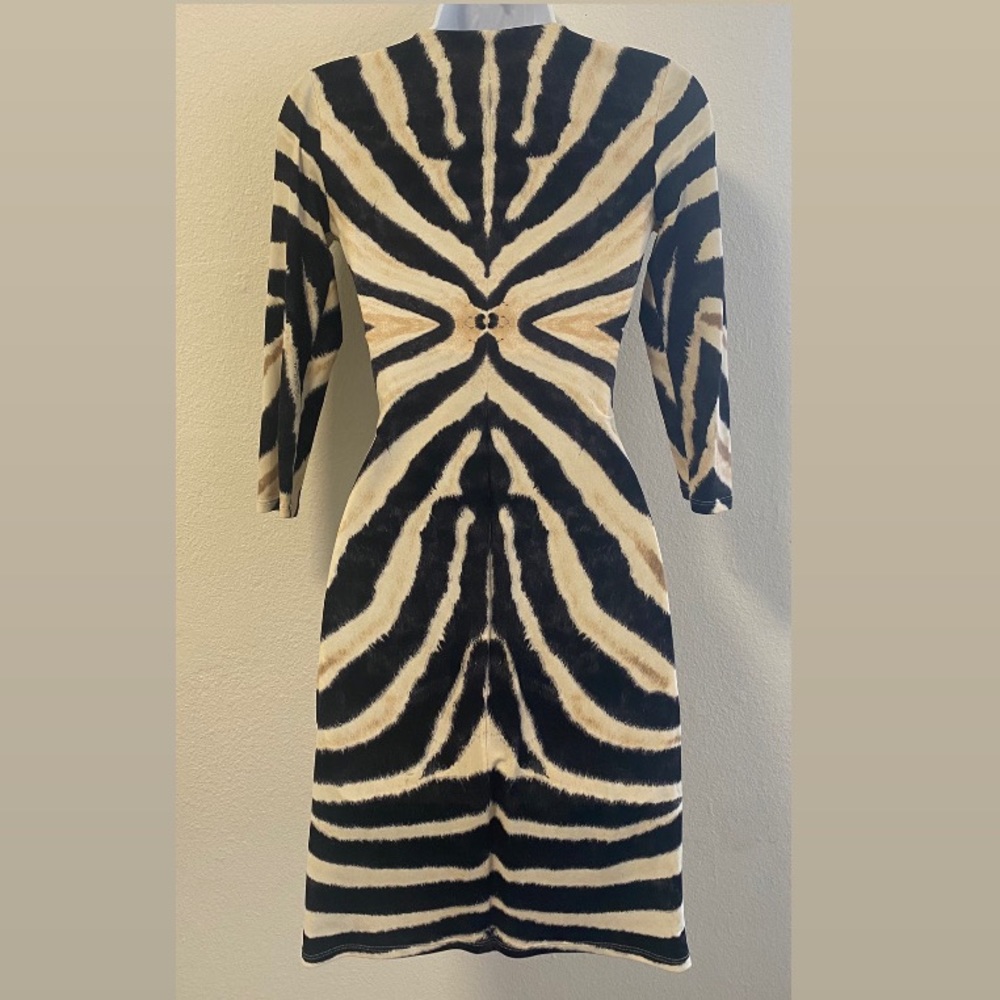 AUTHENTIC Roberto Cavalli animal print mini dress size 38 - Picture 2 of 6